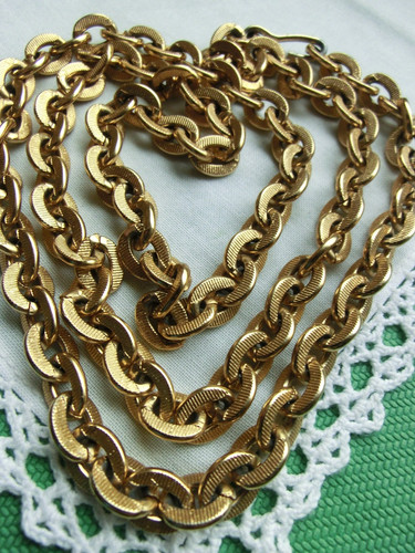 Vintage halskette gold - halskette,