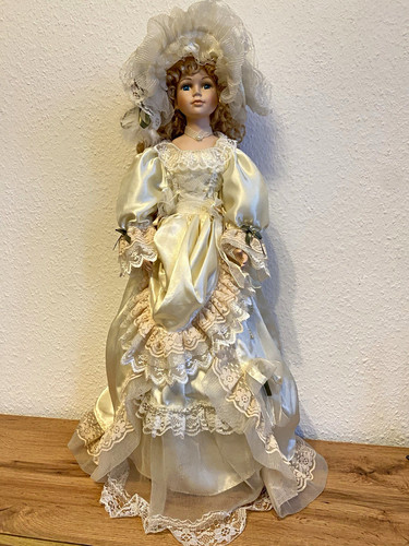 Porzellanpuppe brautkleid - porzellanpuppe,