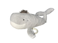Fehn TB4 Spieluhr Wal Grau Kuscheltier Spieltier Spielzeug Baby Kinder - NEU