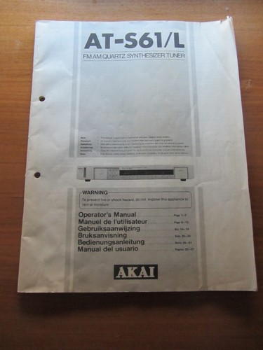 Original akai s61 fm am - original,