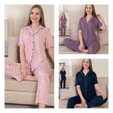 Damen Pyjama Schlafanzug Kurz