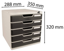 Exacompta schubladenbox modulo - schubladenbox,