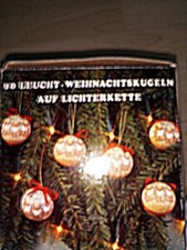 Kinder NEU 9x Weihnachtskugeln beleuchtet Teddy Motiv Rarität