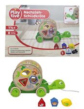Ziehschildkröte Holzspielzeug Nachzieh Schildkröte Nachziehtier Holz Motorik