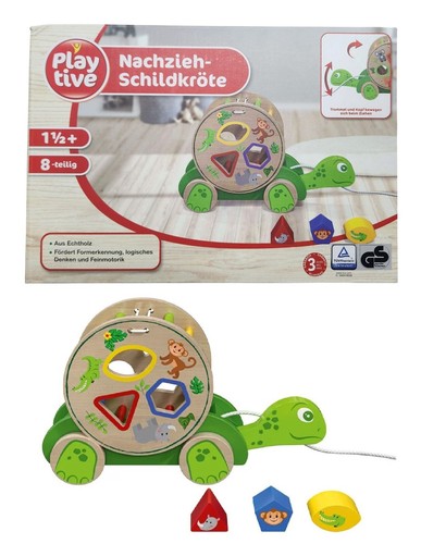 Ziehschildkröte holzspielzeug - ziehschildkröte,