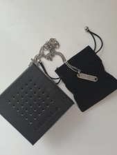 DIESEL SCHMUCK – Halskette – Neu – mit Kästchen und Etui – Farbe silber