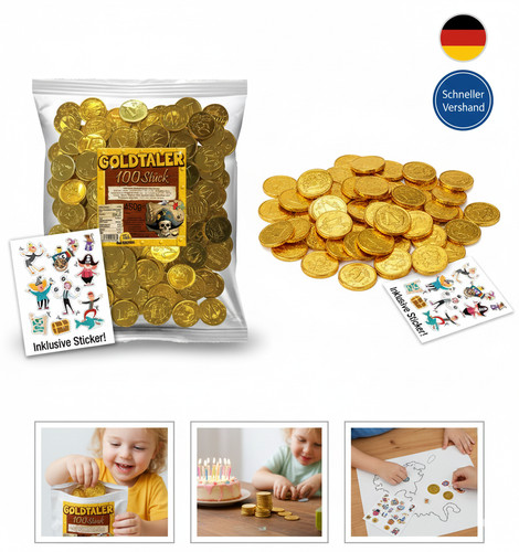 Schoko goldtaler euromünzen - schoko, /