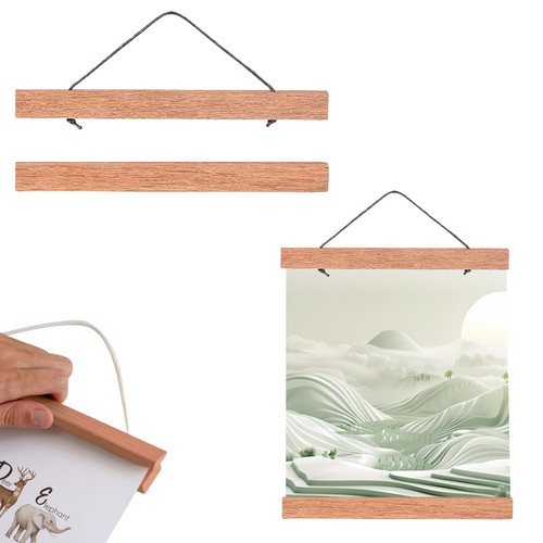 Magnetisch posterschiene holz - magnetisch,