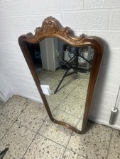 WANDSPIEGEL HOLZRAHMENSPIEGEL RAHMEN SPIEGEL  Holz  Eiche Antik 92x53cm Schling