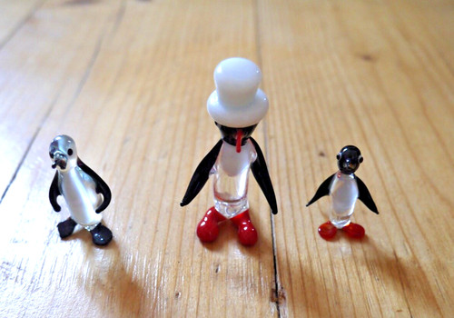 Glasfiguren tiere pinguine - glasfiguren,