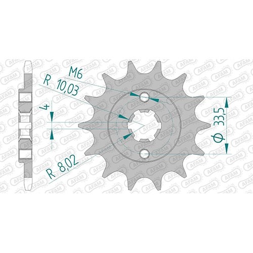 Stahl ritzel für yamaha - yamaha, yfs