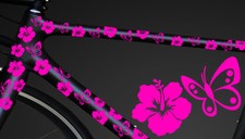 12-teiliges Fahrrad Hibiscus