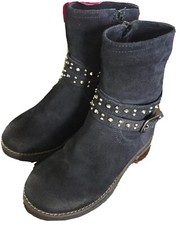 Chérie Winterstiefel Blau 26 Cherie Dunkelblau Stiefelette Fell gefüttert w. Neu