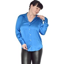 ZARA* weiche Glanz Satin Bluse* Gr. S-XL glatt glänzendes Oberteil* Shirt Tunika