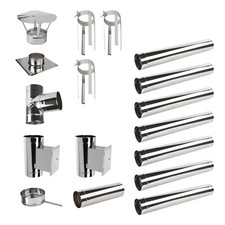 Edelstahlschornstein Kamin