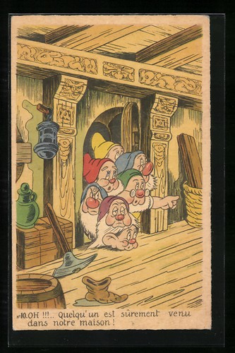 Disneys schneewittchen die - ak, schneewittchen,