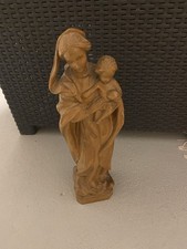 Holzfigur Maria mit Jesuskind