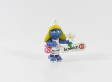 Schlumpf Schlümpfe === 2.0421 === Schlumpfine mit Blume Schleich smurf