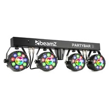 BeamZ "Partybar3" LED Lichtset mit Stativ & IR-FB Lichtanlage 4 Spots 4 Jellys!