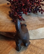 Wandhaken Hund Hundehinterteil Garderobe Handtuch  Gusseisen  Antiklook Vintage