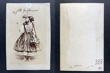 Marie geistinger vintage cdv - geistinger,