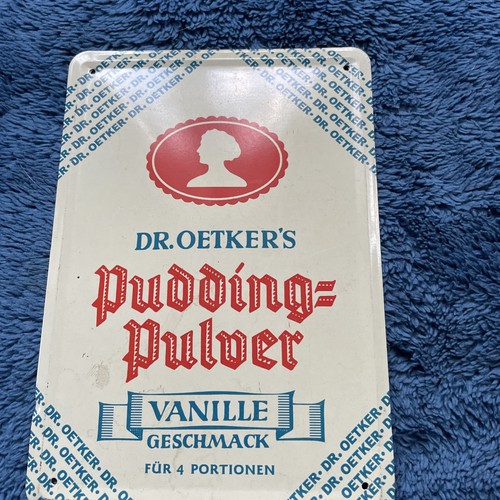 Blechschild oetker pudding - dr.,