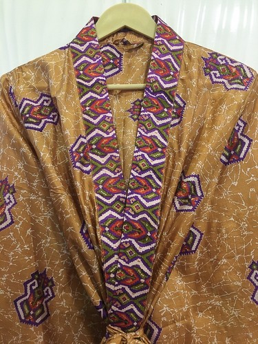 Reine seide midi kimono - seide,