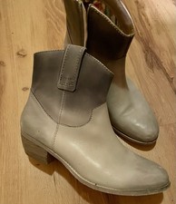 SPM Boots Stiefelette Echtleder Beige Grau,Gr.40,Echtleder