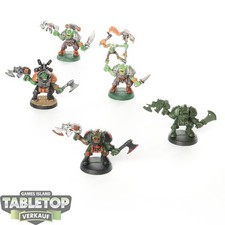 Orks - 5x Space Crusade Orks klassisch - bemalt