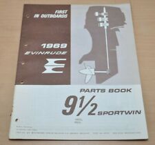 OMC Johnson Evinrude 9 1/2 Sportwin  Motor Parts Book Ersatzteilliste 1969