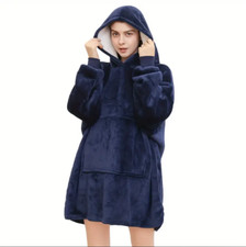 *Übergroße Hoodie Sweatshirt Decke Warme Hoodie Plüsch Pullover Decke mit Kapuze