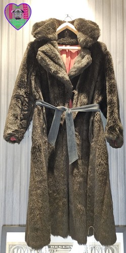 Vintage kunstfellmantel - vintage,