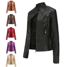 Neu damen kunstlederjacke - damen,