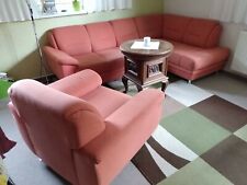 Couchgarnitur mit Schlaffunktion und Sessel