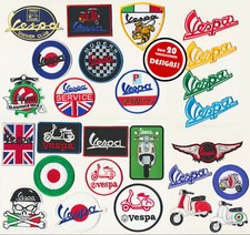 VESPA Aufnäher Patches Bügelbild Motorroller Roller Scooter Italy ÜBER 20 MOTIVE