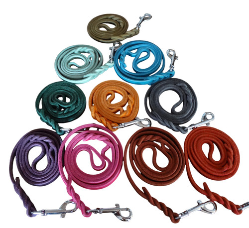 Bunte farben fettlederleine - bunte,