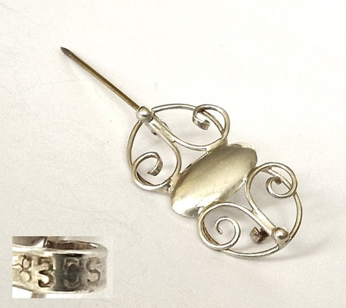 Vintage brosche 835er silber - vintage,
