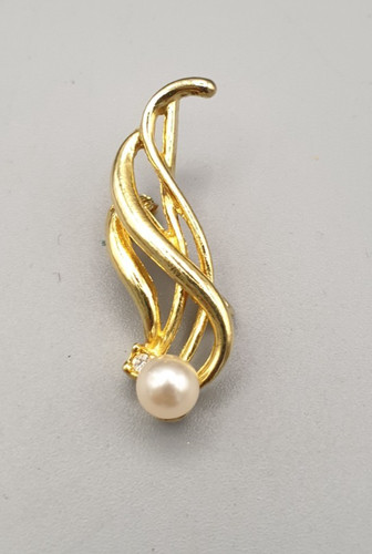 Vintage vergoldete brosche - vintage,