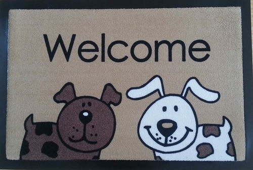 Fußmatte hunde schmutzmatte - fußmatte,