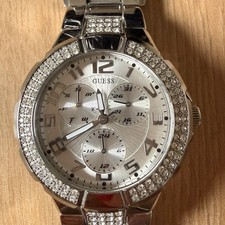 Unisex Silver Tone Guess