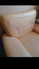Leder Sessel Beige