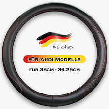 Lenkradbezug ROT-SCHWARZ Echtes Leder Lenkradhülle für Mini Cooper Ø 35,5-36cm