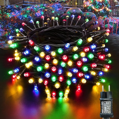 Lichterkette 10m 100 led bunt - 10m,
