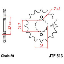 JT SPROCKETS Piñon ataque