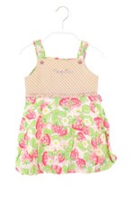 Pampolina Kleid Print 80 pink hellgrün