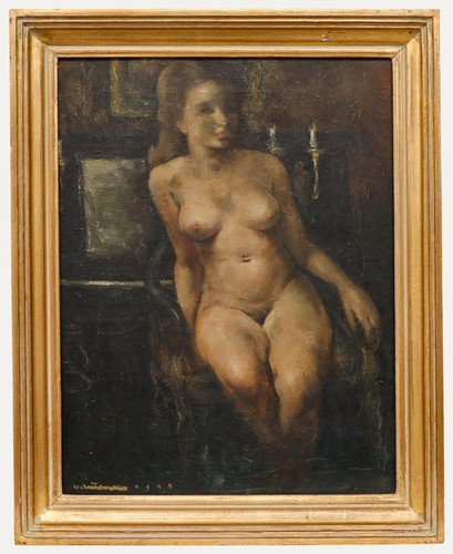 Gerahmtes ölgemälde von - von, 1945