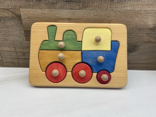 Holz greifpuzzle lokomotive - holz,