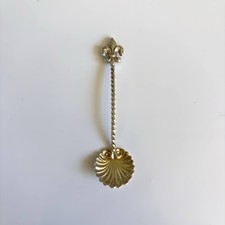 Sterling silber muschellöffel - silber,