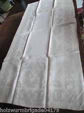 schönes altes Leinen Damast