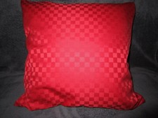 FABIANI Bezug rot "Karo"  für Sofakissen Dekokissen Kopfkissen 39 x 39 cm Sessel